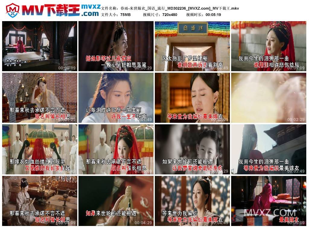 春雨-来世嫁衣_国语_流行_MD302236